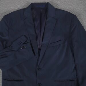 Johnston & Murphy Blazer Mens XL Navy Extreme Comfort XC4 Surgeon Cuff Stretch